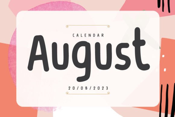 August: A Script Font for Modern Elegance