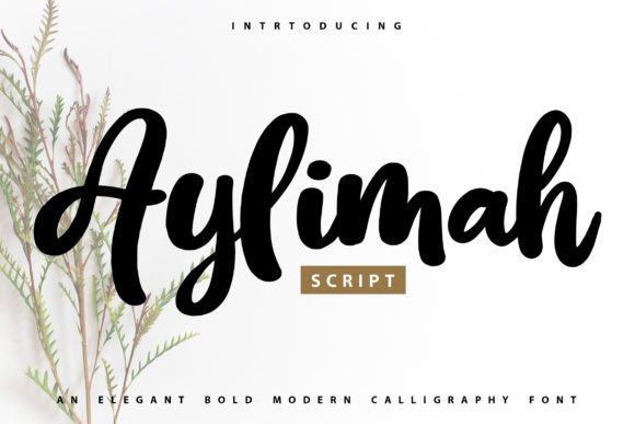 Aylimah: A Bold Calligraphy Script for Impactful Designs