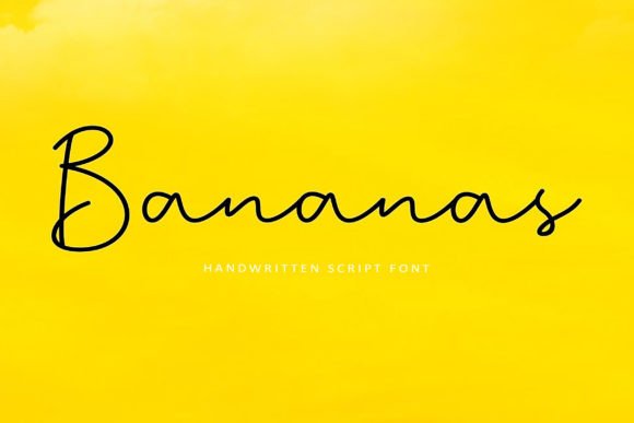 Bananas: An Elegant Script Font for Timeless, Spectacular Designs