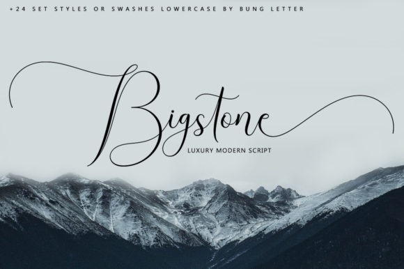 Bigstone: A Script Font for Creating Authentic Brand Moments