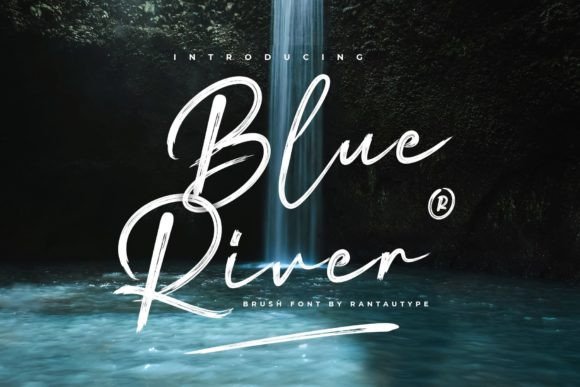 Blue River: A Modern Brush Script with Flowing Elegance