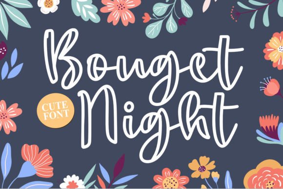 Bouget Night: The Quirky Handwritten Font with a Relaxed Vibe