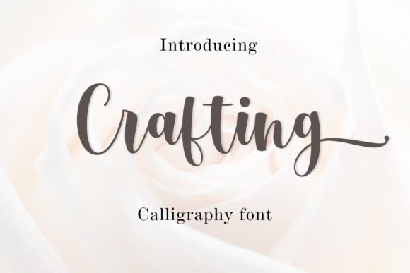Crafting: A Modern Script Font for Elegant Design