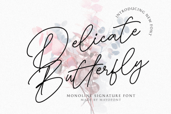 Delicate Butterfly: A Typeface for Timeless Elegance