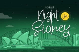 Exploring the Night in Sidney Script Font
