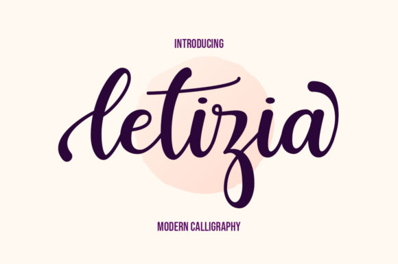Letizia: Crafting Elegance with a Modern Script Font