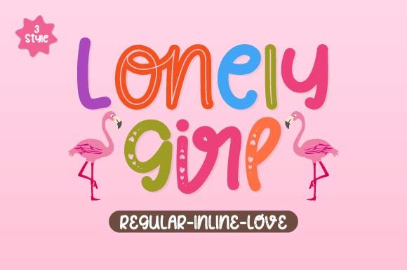 Lonely Girl: A Creative Font for Modern Craft Designs