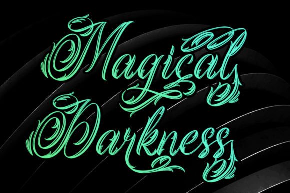 Magical Darkness: A Gothic Script Font for Enchanting Designs