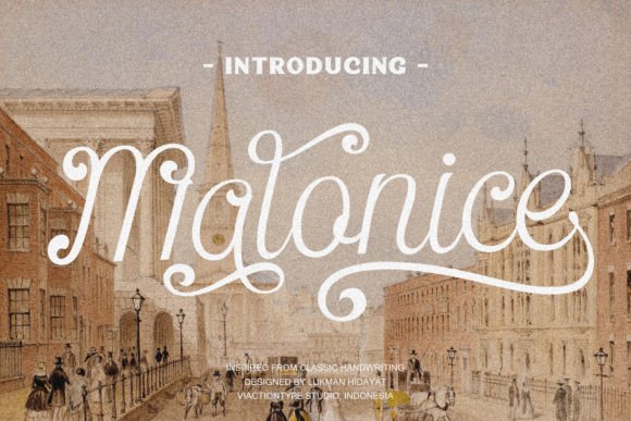 Malonice: The Elegant Script Font for Luxury Branding