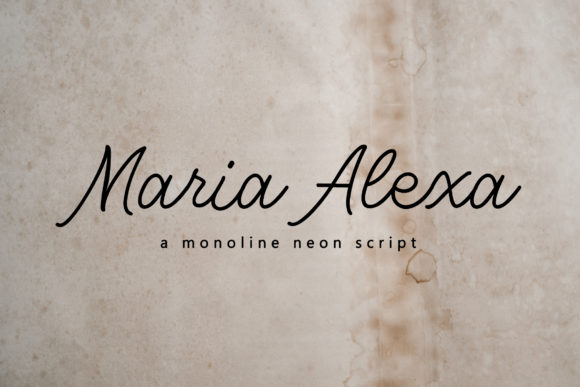 Maria Alexa: A Script Font for Elegant, Modern Design