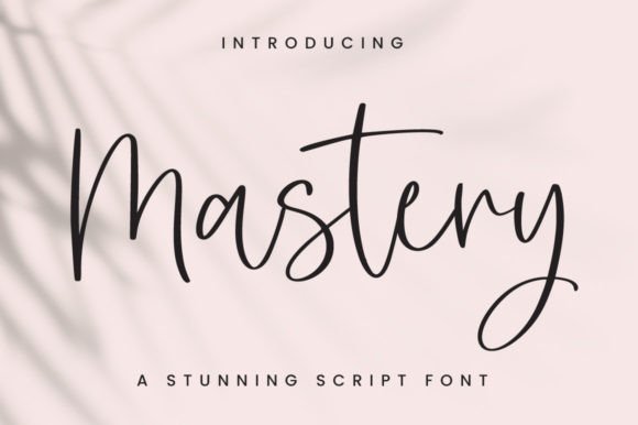 Mastery: The Handwritten Font for Authentic Brand Design