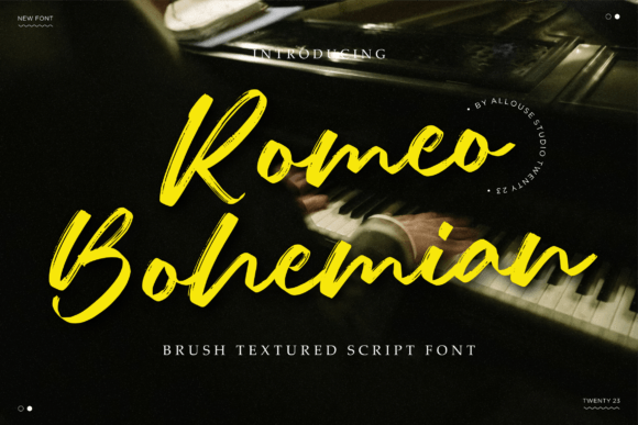 Romeo Bohemian: A Brush Textured Script for Authentic Branding