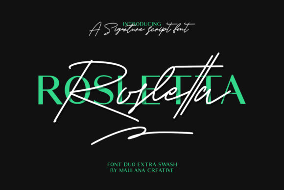 Rosletta: A Modern Duo Font for Distinctive Design