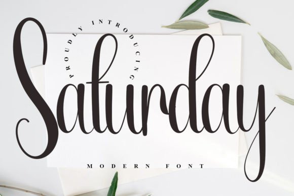 Saturday: A Modern Script Font for Timeless Design