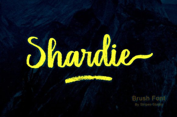 Shardie: The Handwritten Brush Font for Authentic Design