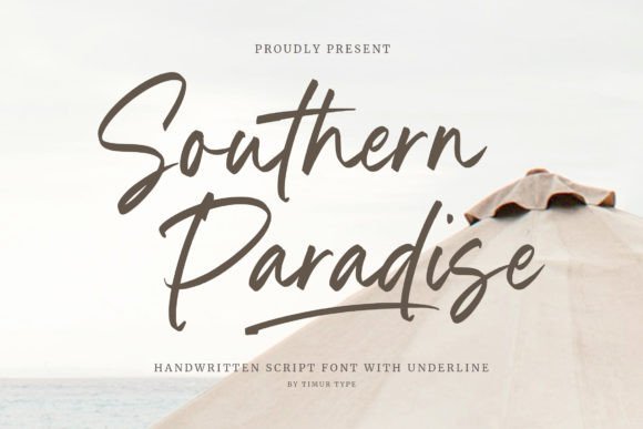 Southern Paradise: A Handwritten Font for Authentic Branding