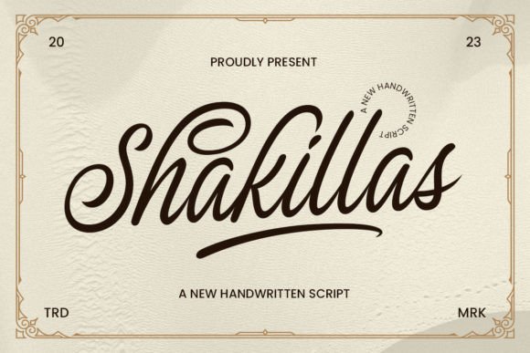 The Shakillas: A Handwritten Script Font with Effortless Charm